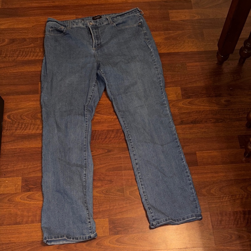 NYDJ Marilyn Straight Blue Jeans